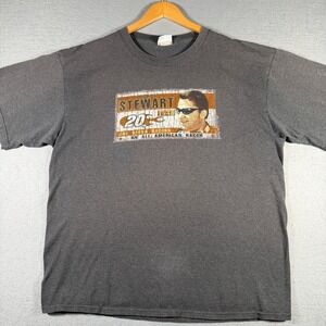 Chase Authentics Tony Stewart NASCAR Joe Gibbs Racing T-Shirt Gray XL 11-02